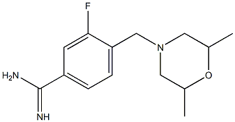 4-[(2,6-dimethylmorpholin-4-yl)methyl]-3-fluorobenzenecarboximidamide