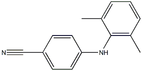 4-[(2,6-dimethylphenyl)amino]benzonitrile Structure