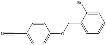 4-[(2-bromobenzyl)oxy]benzonitrile 化学構造式