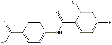 4-[(2-chloro-4-fluorobenzoyl)amino]benzoic acid