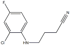 4-[(2-chloro-4-fluorophenyl)amino]butanenitrile Struktur