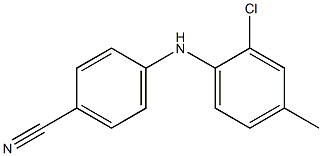 4-[(2-chloro-4-methylphenyl)amino]benzonitrile Structure