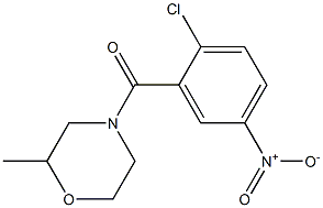 4-[(2-chloro-5-nitrophenyl)carbonyl]-2-methylmorpholine Structure