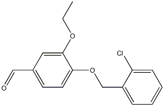 4-[(2-chlorophenyl)methoxy]-3-ethoxybenzaldehyde Structure
