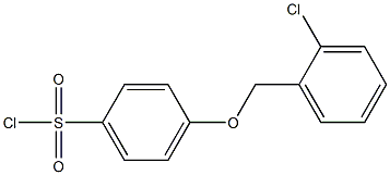 4-[(2-chlorophenyl)methoxy]benzene-1-sulfonyl chloride,,结构式