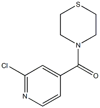 4-[(2-chloropyridin-4-yl)carbonyl]thiomorpholine 结构式