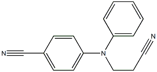4-[(2-cyanoethyl)(phenyl)amino]benzonitrile Struktur