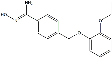 4-[(2-ethoxyphenoxy)methyl]-N'-hydroxybenzenecarboximidamide Struktur