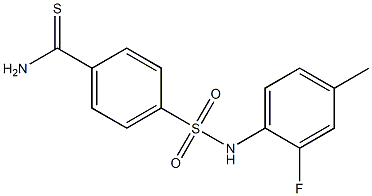4-[(2-fluoro-4-methylphenyl)sulfamoyl]benzene-1-carbothioamide