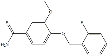  4-[(2-fluorobenzyl)oxy]-3-methoxybenzenecarbothioamide