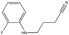 4-[(2-fluorophenyl)amino]butanenitrile Struktur