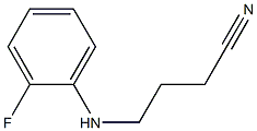 4-[(2-fluorophenyl)amino]butanenitrile,,结构式