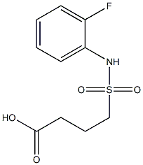 4-[(2-fluorophenyl)sulfamoyl]butanoic acid