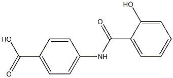 4-[(2-hydroxybenzoyl)amino]benzoic acid Structure