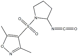 4-[(2-isocyanatopyrrolidine-1-)sulfonyl]-3,5-dimethyl-1,2-oxazole|