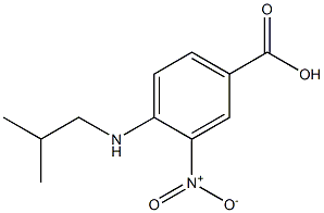 4-[(2-methylpropyl)amino]-3-nitrobenzoic acid Struktur