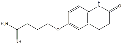 4-[(2-oxo-1,2,3,4-tetrahydroquinolin-6-yl)oxy]butanimidamide,,结构式