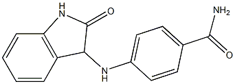 4-[(2-oxo-2,3-dihydro-1H-indol-3-yl)amino]benzamide Struktur
