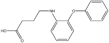 4-[(2-phenoxyphenyl)amino]butanoic acid 结构式