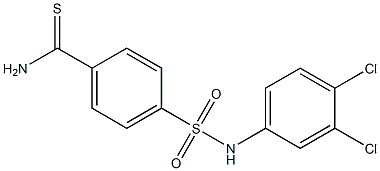 4-[(3,4-dichlorophenyl)sulfamoyl]benzene-1-carbothioamide Structure