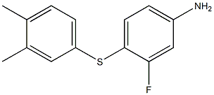 4-[(3,4-dimethylphenyl)sulfanyl]-3-fluoroaniline 结构式