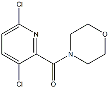 4-[(3,6-dichloropyridin-2-yl)carbonyl]morpholine 化学構造式