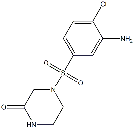 4-[(3-amino-4-chlorobenzene)sulfonyl]piperazin-2-one