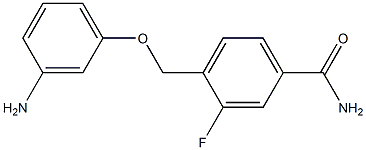 4-[(3-aminophenoxy)methyl]-3-fluorobenzamide