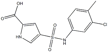 4-[(3-chloro-4-methylphenyl)sulfamoyl]-1H-pyrrole-2-carboxylic acid