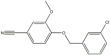 830351-25-2 4-[(3-chlorophenyl)methoxy]-3-methoxybenzonitrile