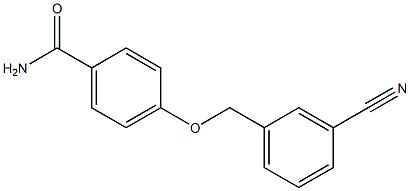 4-[(3-cyanophenyl)methoxy]benzamide Structure