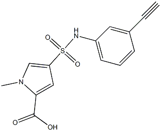 4-[(3-ethynylphenyl)sulfamoyl]-1-methyl-1H-pyrrole-2-carboxylic acid