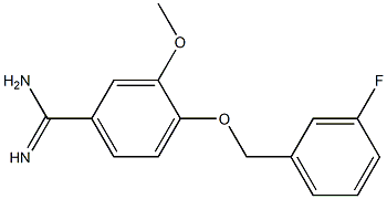  4-[(3-fluorobenzyl)oxy]-3-methoxybenzenecarboximidamide