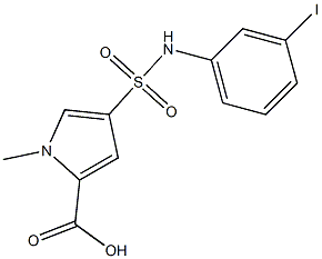 4-[(3-iodophenyl)sulfamoyl]-1-methyl-1H-pyrrole-2-carboxylic acid