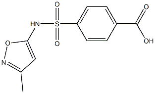 4-[(3-methyl-1,2-oxazol-5-yl)sulfamoyl]benzoic acid