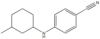 4-[(3-methylcyclohexyl)amino]benzonitrile 结构式