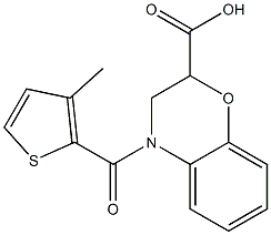  4-[(3-methylthiophen-2-yl)carbonyl]-3,4-dihydro-2H-1,4-benzoxazine-2-carboxylic acid