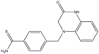  4-[(3-oxo-1,2,3,4-tetrahydroquinoxalin-1-yl)methyl]benzene-1-carbothioamide