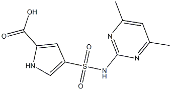 4-[(4,6-dimethylpyrimidin-2-yl)sulfamoyl]-1H-pyrrole-2-carboxylic acid|