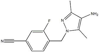 4-[(4-amino-3,5-dimethyl-1H-pyrazol-1-yl)methyl]-3-fluorobenzonitrile