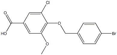 4-[(4-bromophenyl)methoxy]-3-chloro-5-methoxybenzoic acid