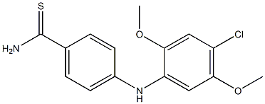  4-[(4-chloro-2,5-dimethoxyphenyl)amino]benzene-1-carbothioamide