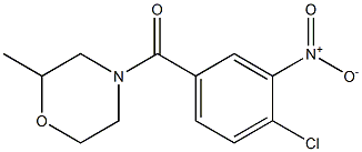 4-[(4-chloro-3-nitrophenyl)carbonyl]-2-methylmorpholine Structure