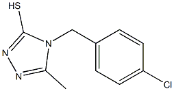 4-[(4-chlorophenyl)methyl]-5-methyl-4H-1,2,4-triazole-3-thiol Structure