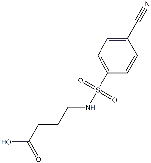 4-[(4-cyanobenzene)sulfonamido]butanoic acid