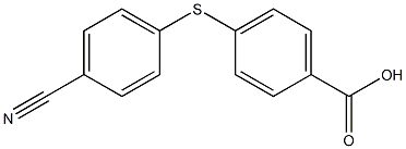 4-[(4-cyanophenyl)sulfanyl]benzoic acid Struktur