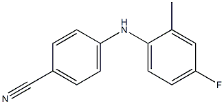 4-[(4-fluoro-2-methylphenyl)amino]benzonitrile Struktur