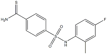 4-[(4-fluoro-2-methylphenyl)sulfamoyl]benzene-1-carbothioamide