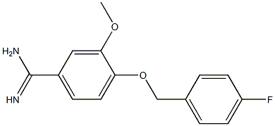4-[(4-fluorobenzyl)oxy]-3-methoxybenzenecarboximidamide Struktur