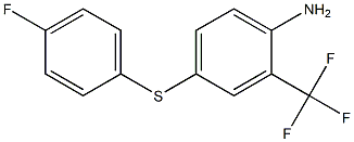 4-[(4-fluorophenyl)sulfanyl]-2-(trifluoromethyl)aniline Structure